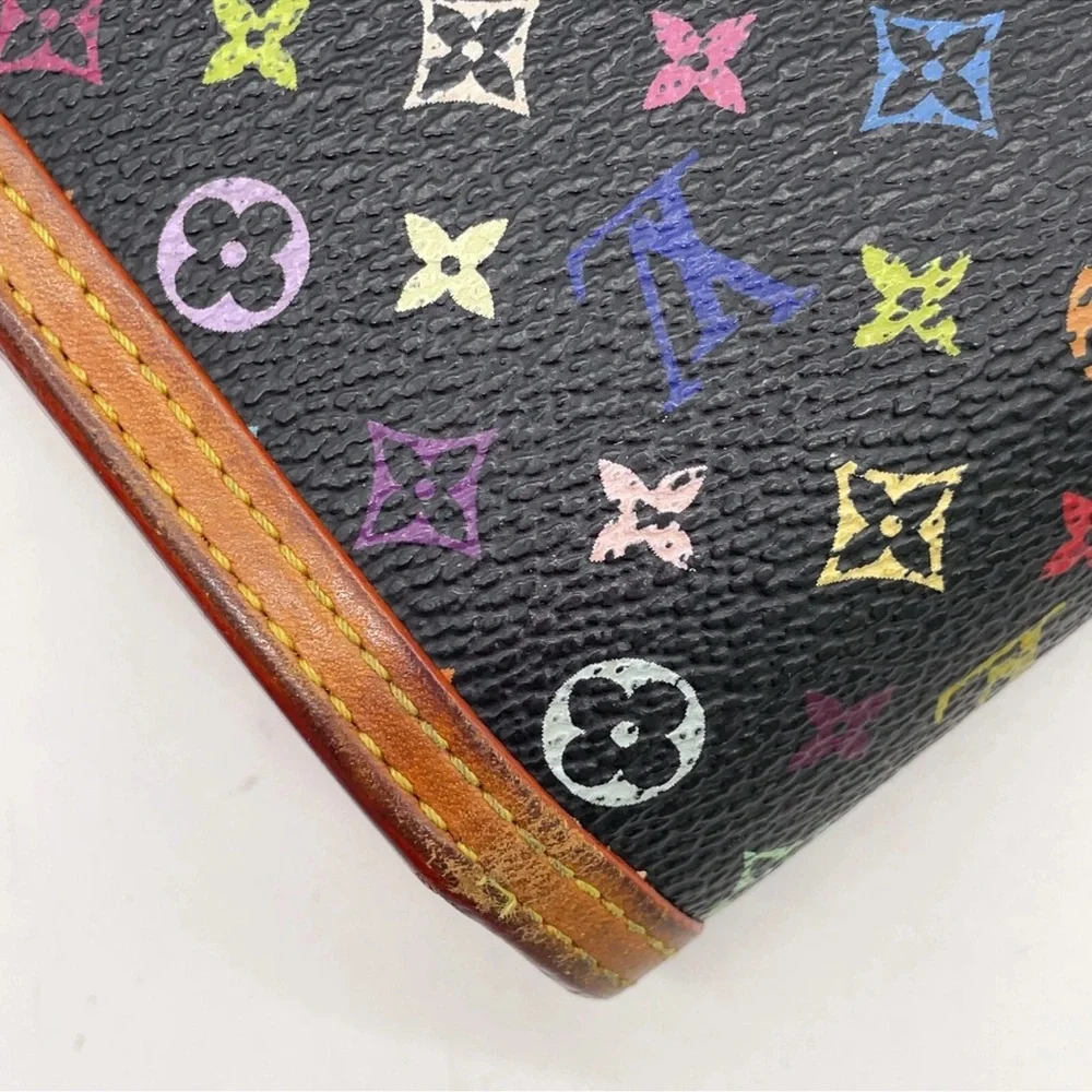 Louis Vuitton Black Multicolor Monogram Wallet